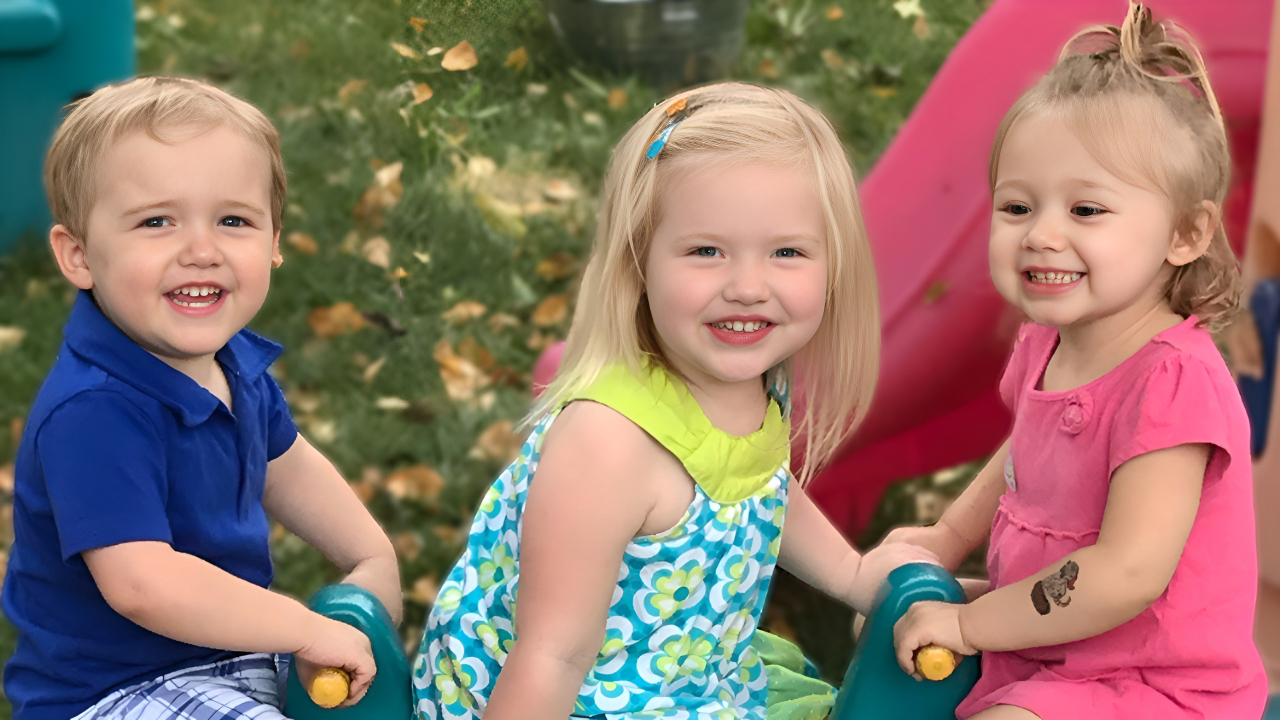 Child Care Openings - Two Girls and a Boy on a Teeter Totter