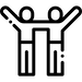 Icon of Two Figures with Arms Linked - Parent Information
