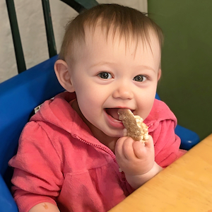 Baby Eating Toast