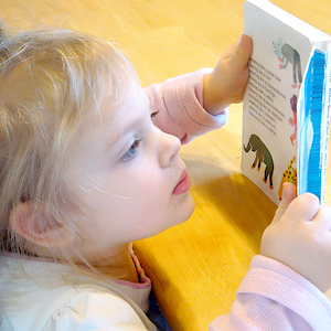 Play-Based Learning - Girl Looking at Books