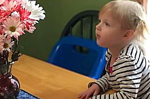 Appleton Child Care - Girl with Flowers