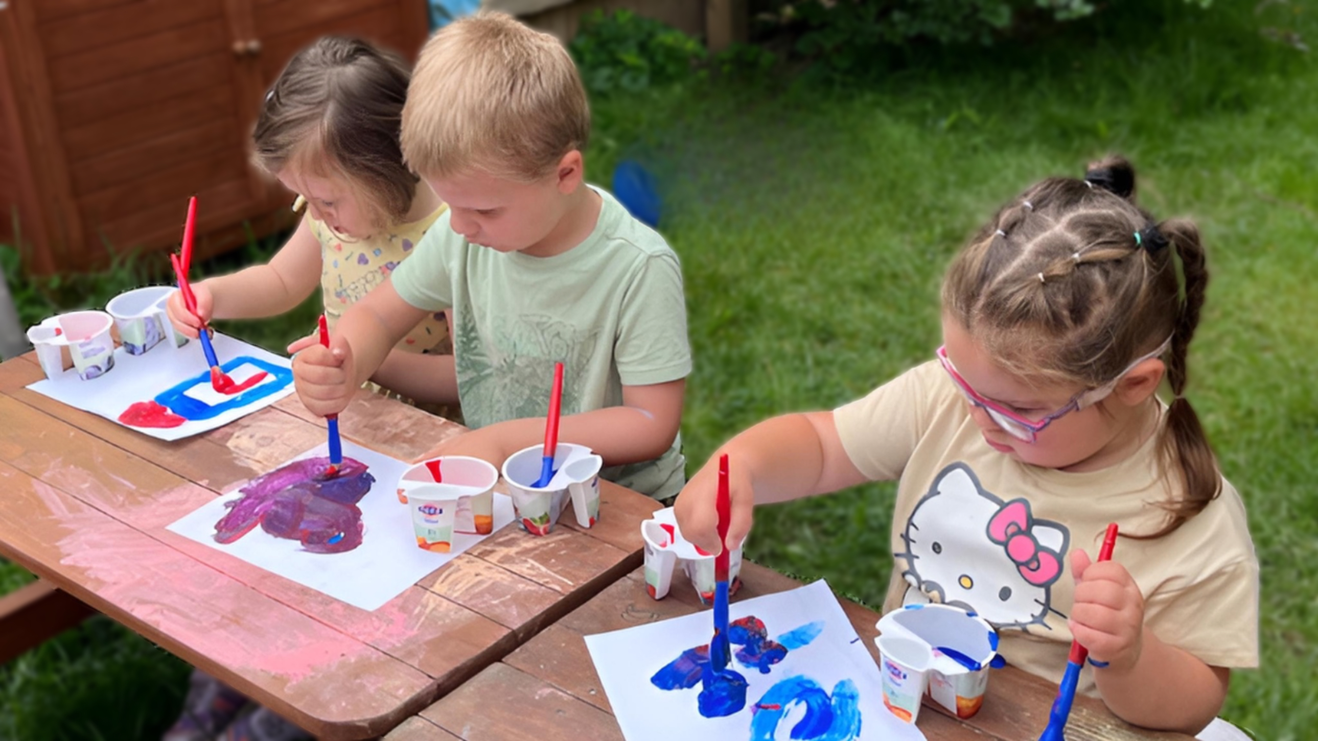 Children participating in free 4K preschool play-based learning at Amy & Kids Co. Appleton WI
