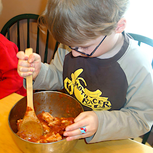 Play-Based Learning - Book Stirring Pizza Casserole