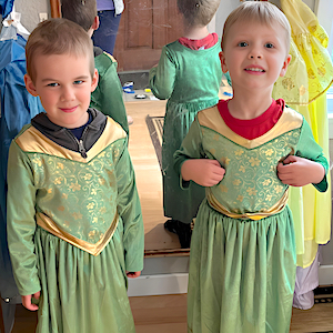 Play-Based Learning - Boys in Green Dresses