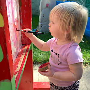 Play-Based Learning - Girl Painting