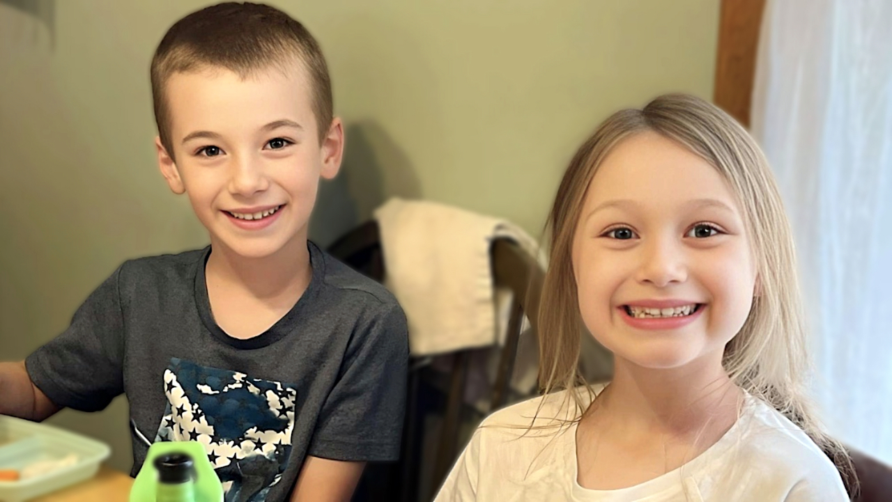 School Age Program - Girl and Boy at Table