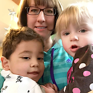 Toddler Biting - Amy Holding Two Children